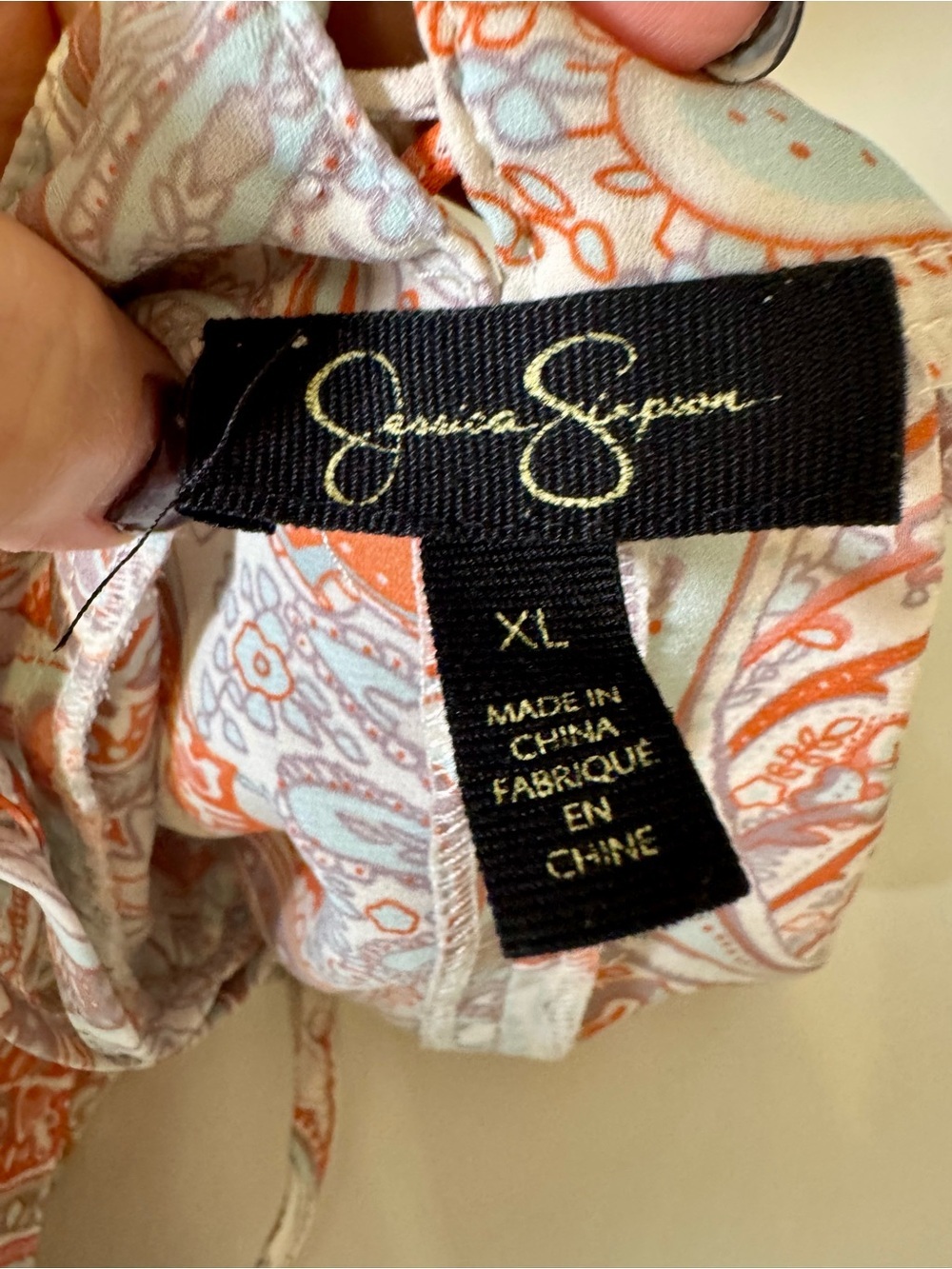 Jessica Simpson Coral Paisley Spaghetti Strap Camisole - Picture 3 of 5